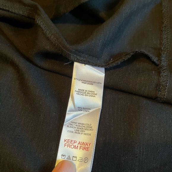 NWT Jason Wu size 6 black faux wrap midi skirt - Picture 6 of 7